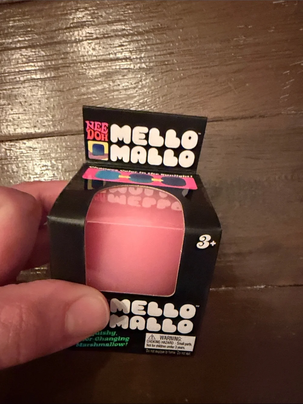 Needoh Mello Mallo Pink Color-Changing Squishy Toy